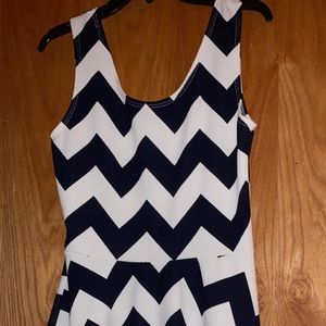 Black and white chevron dress!